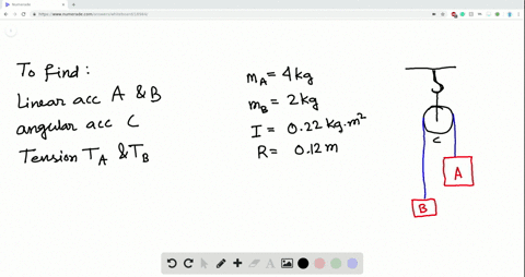textbffigure-p1059-illustrates-an-atwoods-machine-find-the-linear-accelerations-of-blocks-a-and-b-th