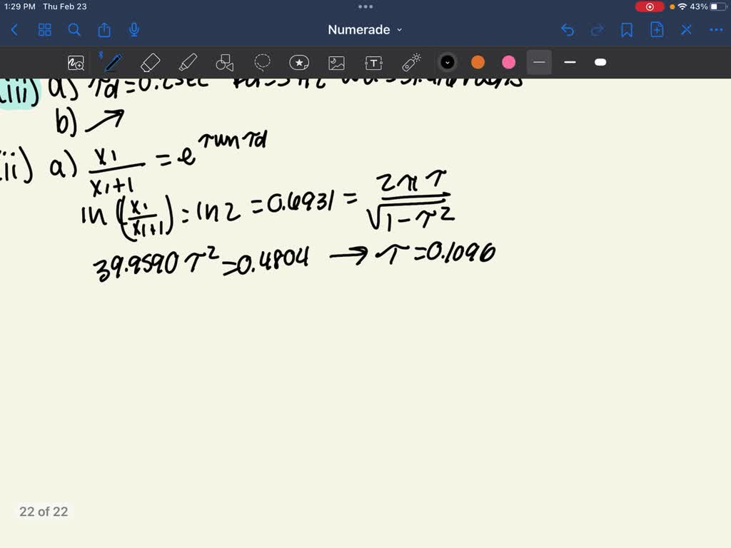 The freevibration responses of an electric motor of weight 500 N