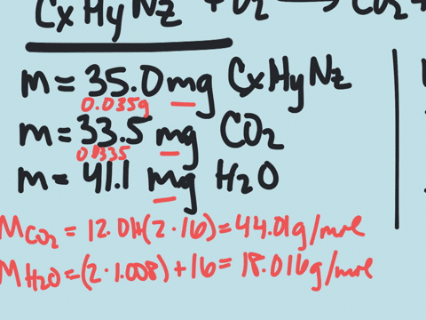 a-compound-containing-only-mathrmc-mathrmh-and-mathrmn-yields-the-following-data-i-complete-combusti