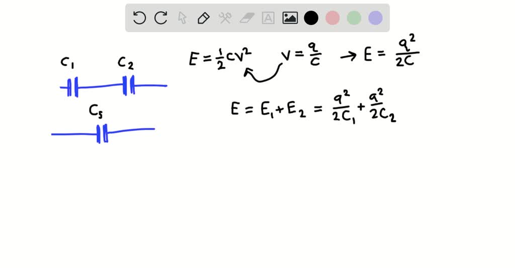 SOLVEDSuppose two capacitors (C1. and .C2) are connected in series