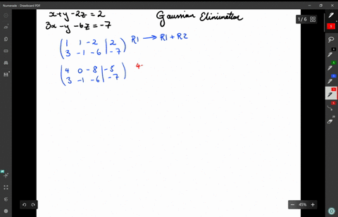 use-gaussian-elimination-to-find-the-complete-solution-to-each-system-of-equations-or-show-that-n-19