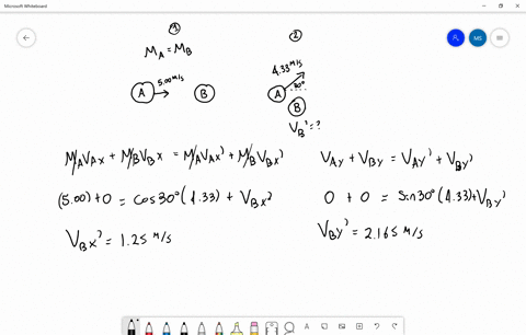 a-billiard-ball-moving-at-500-mathrmm-mathrms-strikes-a-stationary-ball-of-the-same-mass-after-the-8