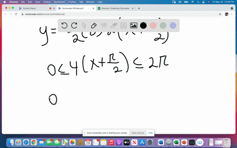 graph-each-function-over-a-one-period-interval-see-example-3-y-frac12-cos-left4leftxfracpi2rightrigh