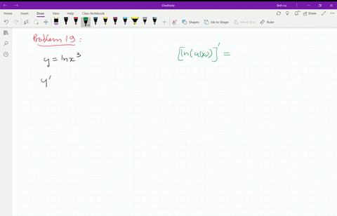 find-the-derivative-of-y-with-respect-to-x-t-or-theta-as-appropriate-yln-x3-3