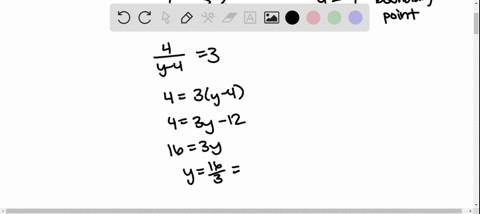 solve-the-inequalities-write-the-answers-in-interval-notation-frac4y-4-geq-3