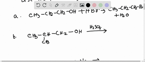 list-the-products-of-each-alcohol-reaction-a-b-c-d