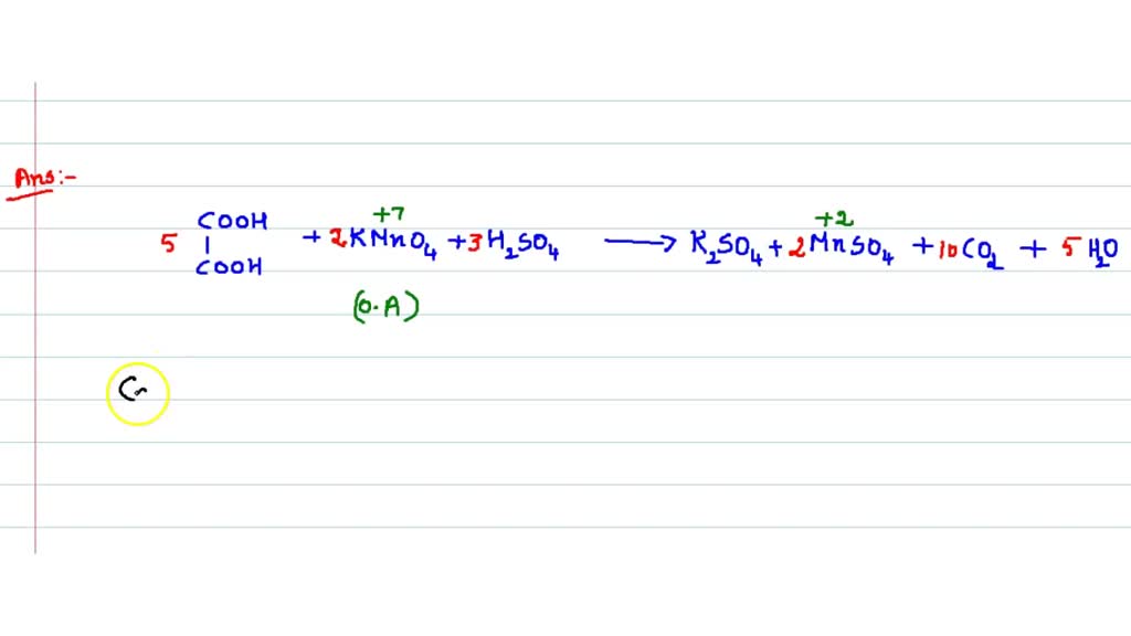 SOLVEDAmount of oxalic acid present in a solution can be determined by
