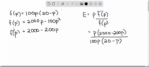 find-a-the-elasticity-of-demand-and-b-the-range-of-prices-for-which-the-demand-is-elastic-e-1-fp100-