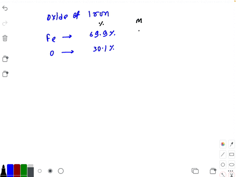 determine-the-empirical-formula-of-an-oxide-of-iron-which-has-699-iron-and-301-dioxygen-by-mass