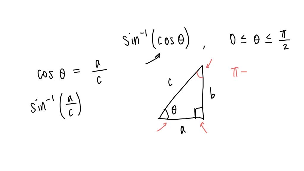 SOLVED:Draw a right triangle to simplify the given expressions. Assume ...