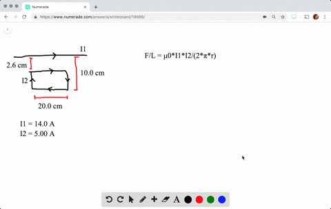 the-long-straight-wire-ab-shown-in-textbffig-p2864-carries-a-current-of-140-a-the-rectangular-loop-w