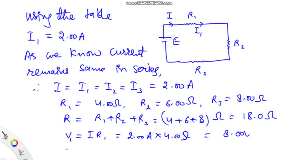 SOLVEDUsing the formulas for series and parallel circuits, fill in the