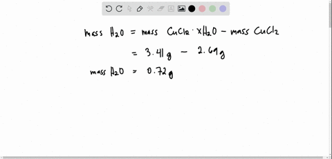 a-hydrate-of-copperii-chloride-has-the-following-formula-mathrmcucl_2-cdot-x-mathrmh_2-mathrmo-the-4