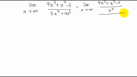 determine-the-following-limits-lim-_x-rightarrow-infty-frac9-x3x2-53-x44-x2