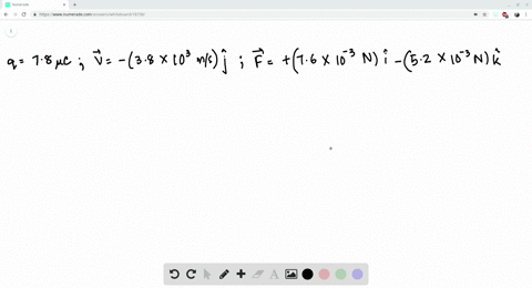a-particle-with-charge-780-muc-is-moving-with-velocity-vecv-1380-times-103mshatjmath-the-magnetic-fo