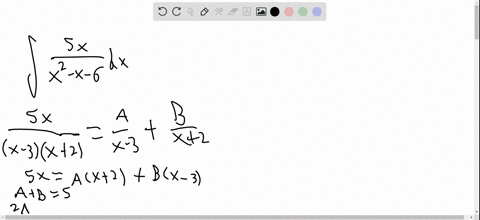 evaluate-the-following-integrals-int-frac5-xx2-x-6-d-x