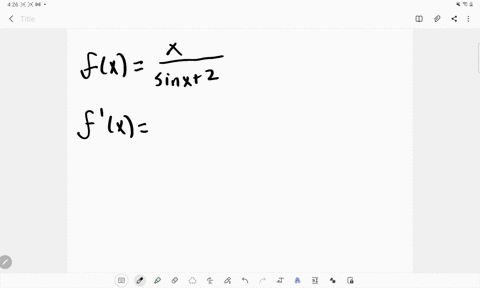 compute-the-derivative-fxfracxsin-x2