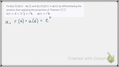 finda-d_tmathbfrt-cdot-mathbfut-and-b-d_tmathbfrt-times-mathbfut-by-differentiating-the-product-then