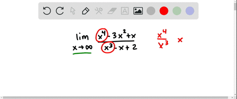 15-38-find-the-limit-or-show-that-it-does-not-exist-lim-_x-rightarrow-infty-fracx4-3-x2xx3-x2