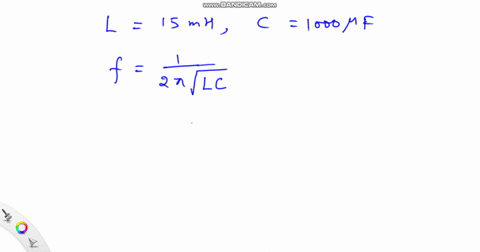 an-l-c-circuit-is-formed-with-a-15-mh-inductor-and-a-1000-mu-mathrmf-capacitor-calculate-the-frequen