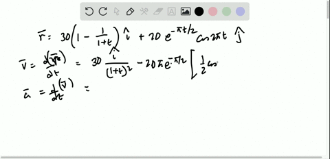 the-damped-motion-of-a-vibrating-particle-is-defined-by-the-position-vector-mathbfrx_11-1-t1-mathbfi