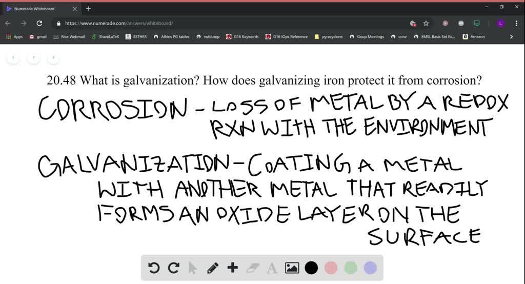 SOLVEDGalvanization What is galvanization? How does galvanizing iron