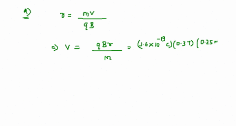 a-beam-of-protons-moves-in-a-circle-of-radius-025-mathrmm-the-protons-move-perpendicular-to-a-030-t-