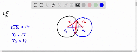 two-circles-intersect-and-have-a-common-chord-the-radii-of-the-circles-are-13-and-15-the-distance-be