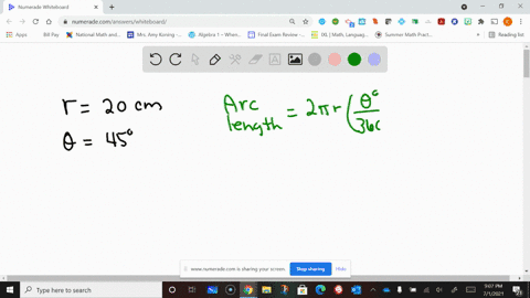 find-the-length-of-the-arc-on-a-circle-of-radius-r-intercepted-by-a-central-angle-theta-20-text-cent