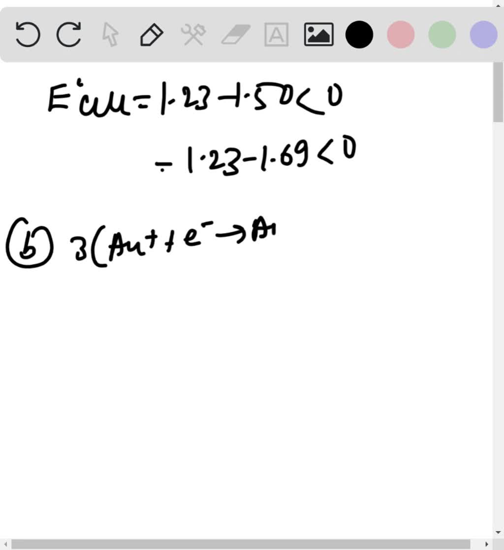 solved-given-the-standard-reduction-potential-for-au-3-in-table-19-1