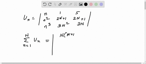 evaluate-sum_n1n-u_n-if-u_nleftbeginarraycccn-1-5-n2-2-n1-2-n1-n3-3-n2-3-nendarrayright