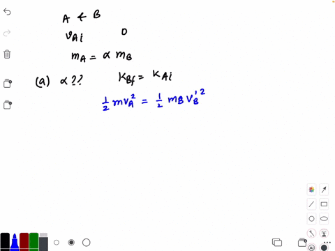 objects-a-and-b-undergo-a-one-dimensional-elastic-collision-the-initial-speed-of-a-is-v_a-i-and-the-