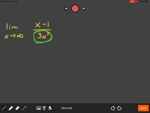 find-each-limit-algebraically-lim-_x-rightarrow-infty-fracx-13-x3