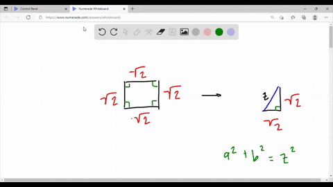 what-is-the-length-of-the-diagonal-of-a-square-of-side-length-sqrt2