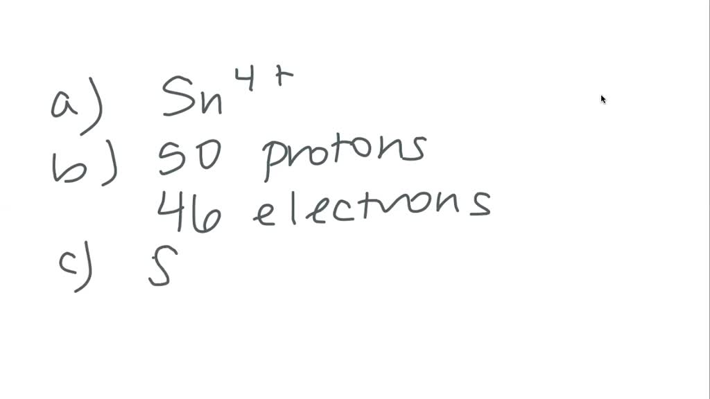 SOLVED:One of the ions of tin is tin(IV). (6.1,6.2,6.3,6.4) a. What is