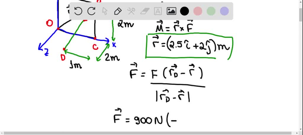 Solved A Precast Concrete Wall Section Is Temporarily Held By Two Cables As Shown Knowing That The Tension In Cable B D Is 900 Mathrm N Determine The Moment About Point O Of The