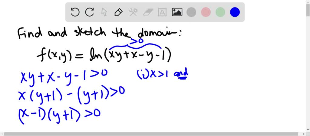 solved-find-and-sketch-the-domain-for-each-function-f-x-y-ln-x-y-x-y-1