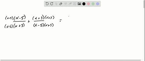 add-or-subtract-as-indicated-simplify-the-result-if-possible-fracx-5x3fracx3x-5-2