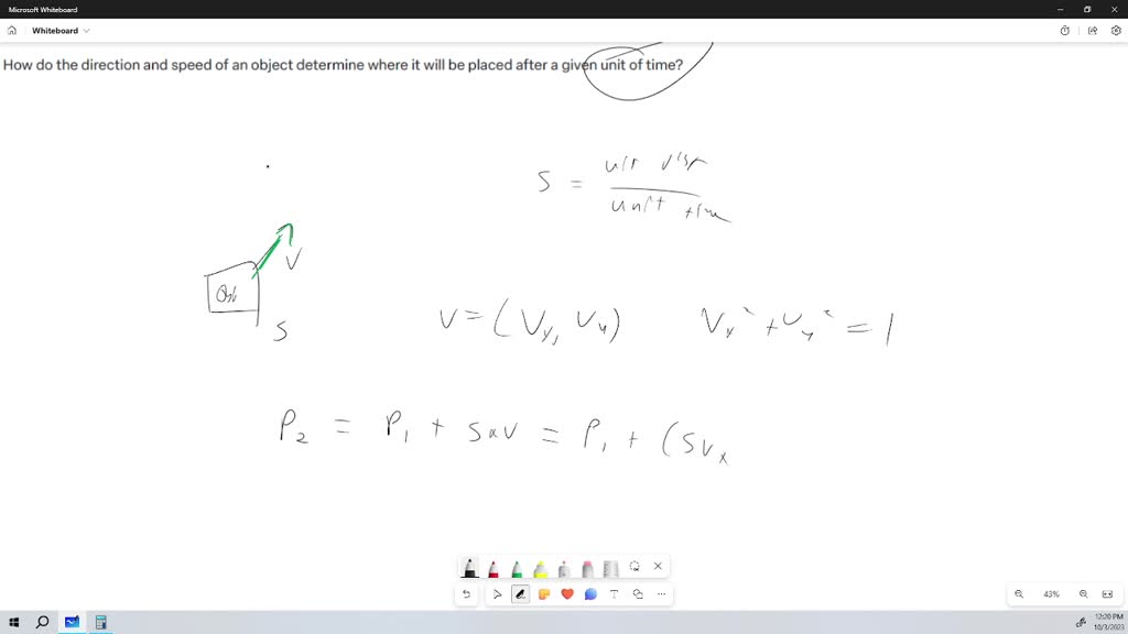 ⏩SOLVED:How do the direction and speed of an object determine where ...