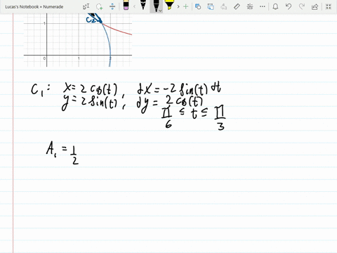 use-greens-theorem-to-find-the-area-of-each-region-bounded-by-the-hyperbola-x-ysqrt3-and-the-circle-