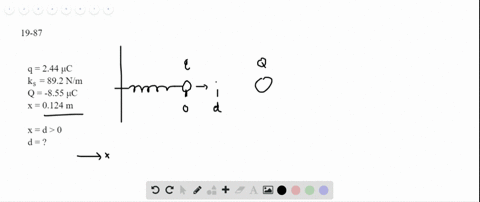 a-small-sphere-with-a-charge-of-244-mu-c-is-attached-to-a-relaxed-horizontal-spring-whose-force-cons