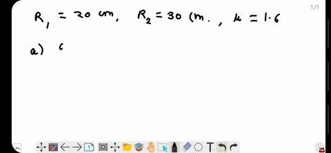 the-radii-of-curvature-of-a-lens-are-20-mathrmcm-and-30-mathrmcm-the-material-of-the-lens-has-a-refr