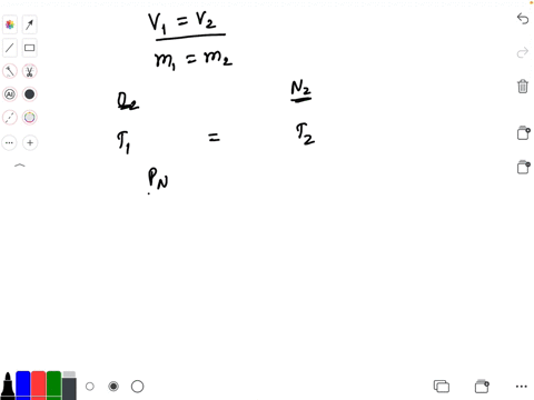two-identical-containers-hold-equal-masses-of-gas-oxygen-in-one-and-nitrogen-in-the-other-the-gases-