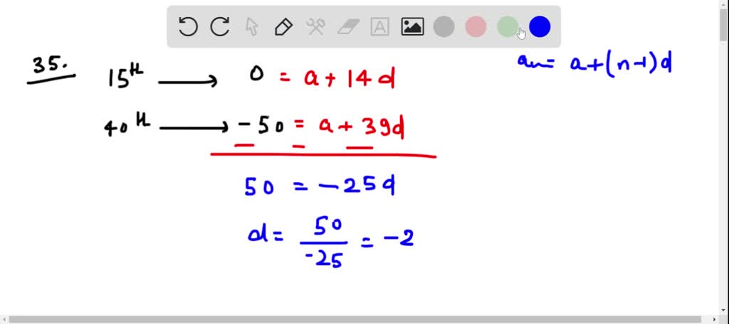 Find the first term and the common difference of the arithmetic ...
