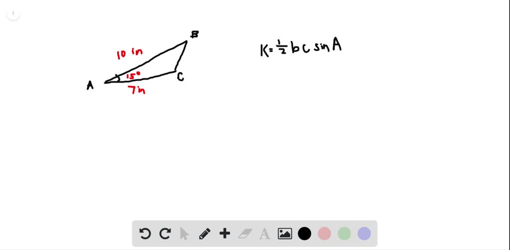 how to find the area of a triangle with only three sides