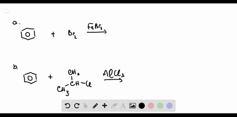 what-are-the-products-of-each-aromatic-substitution-reaction