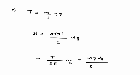 a-as-free-end-has-zero-tension-thus-the-tension-in-the-rod-at-a-vestical-distance-y-from-its-lower-e