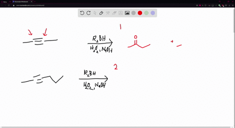 a-explain-why-a-single-pure-product-is-obtained-from-hydroboration-oxidation-of-2-butyne-whereas-two
