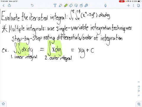 evaluate-the-iterated-integral-int_12-int_04leftx2-2-y2right-d-x-d-y