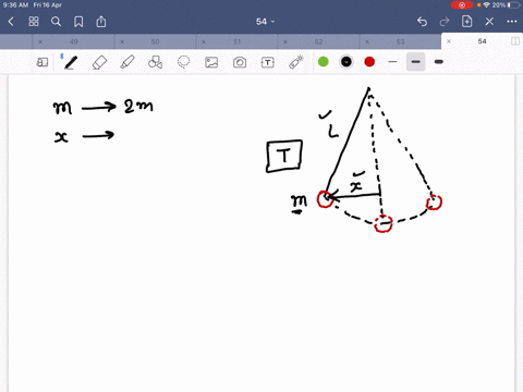 a-pendulum-is-constructed-with-a-string-of-length-l-and-a-mass-m-as-shown-above-when-the-pendulum-bo